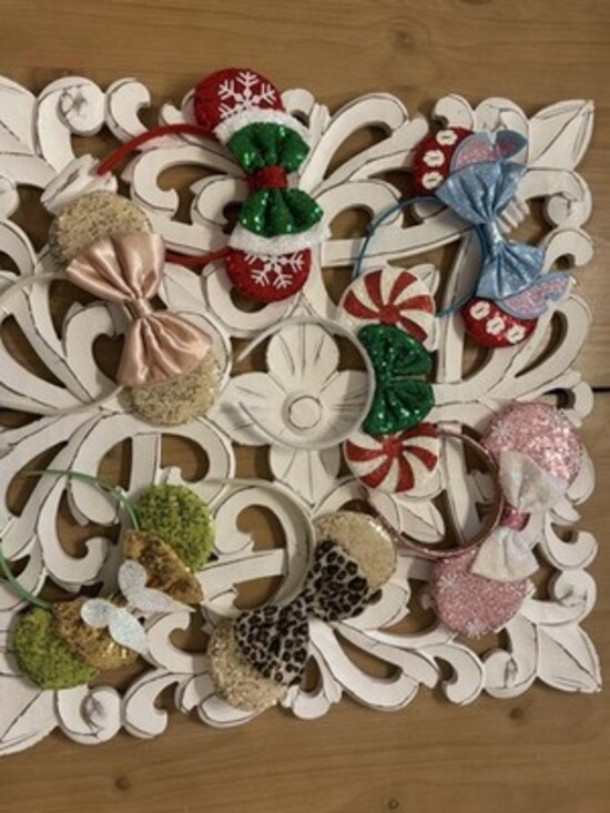 Set Of 7 Faux Disney Headbands Mickey Ears - Picture 3 of 13